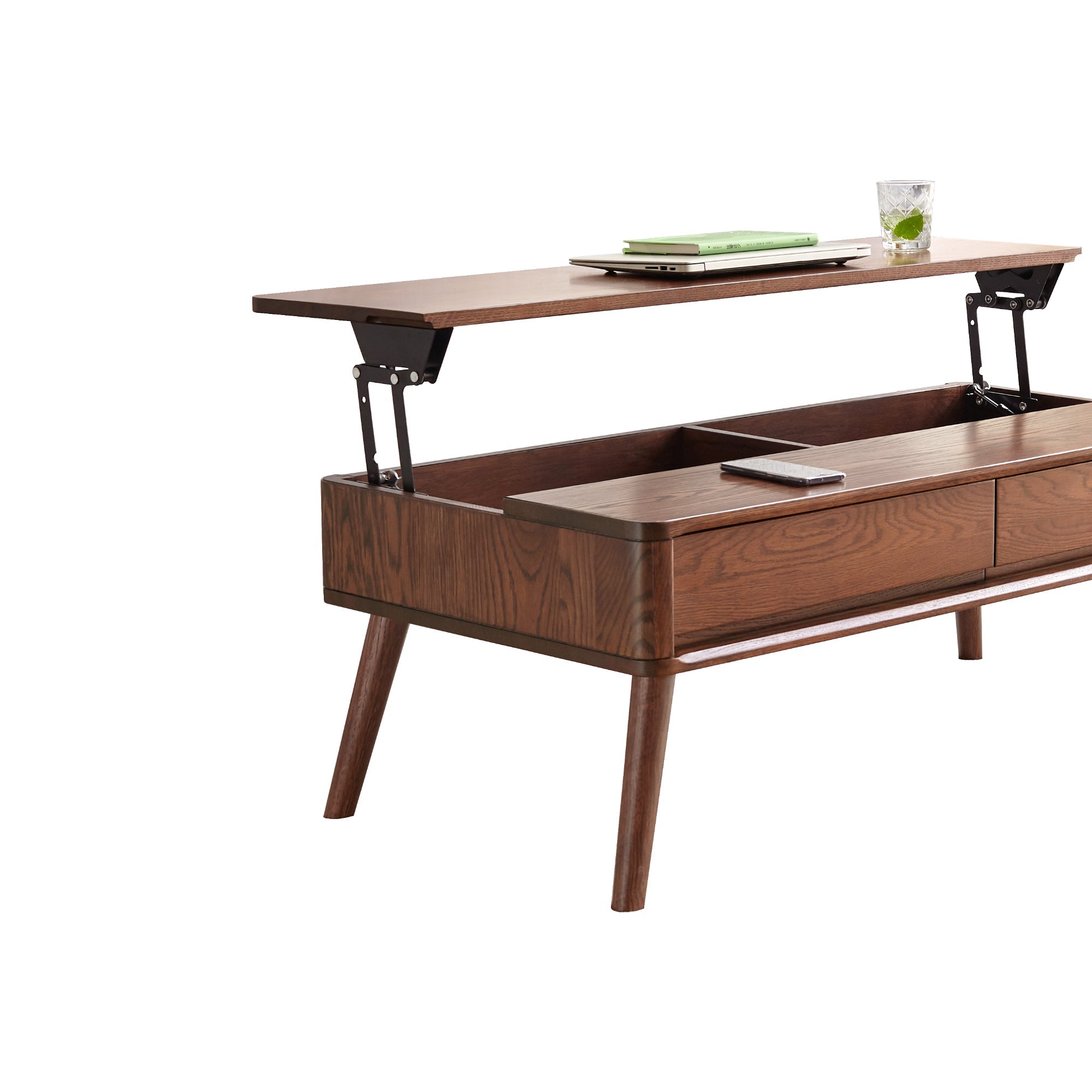 Japandi Solid Walnut Coffee Table - Raico Store